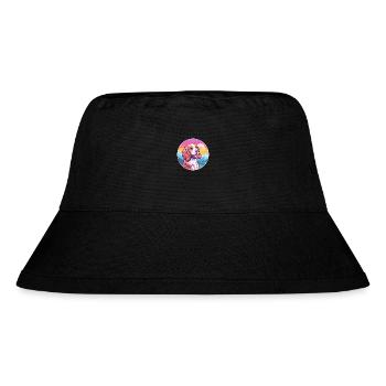 French Brittany Dog Breed Cartoon Kawaii Watercolo - Stanley/Stella Recycled Bucket Hat - black - Front