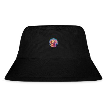Golden Retriever Dog Breed Cartoon Kawaii Watercol - Stanley/Stella Recycled Bucket Hat - black - Front