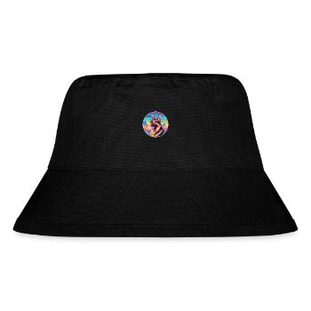German Shepherd Dog Breed Cartoon Kawaii Watercolo - Stanley/Stella Recycled Bucket Hat - black - Front