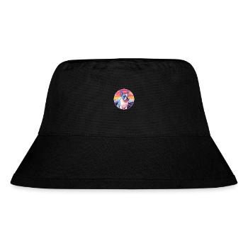 French Bulldog Dog Breed Cartoon Kawaii Watercolor - Stanley/Stella Recycled Bucket Hat - black - Front