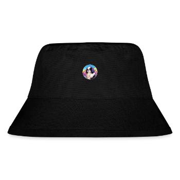 Japanese Chin Dog Breed Cartoon Kawaii Watercolor - Stanley/Stella Recycled Bucket Hat - black - Front