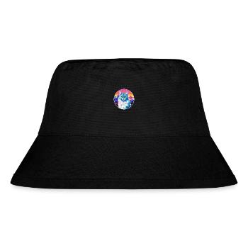German Longhair Cat Colorful Cartoon Watercolor Il - Stanley/Stella Recycled Bucket Hat - black - Front