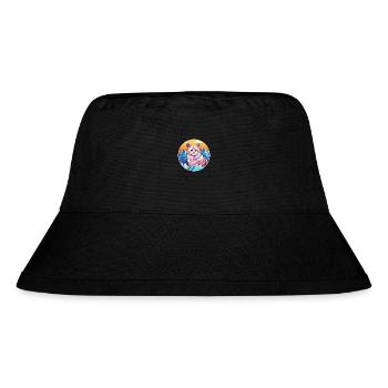 German Rex Cat Colorful Cartoon Watercolor Illustr - Stanley/Stella Recycled Bucket Hat - black - Front