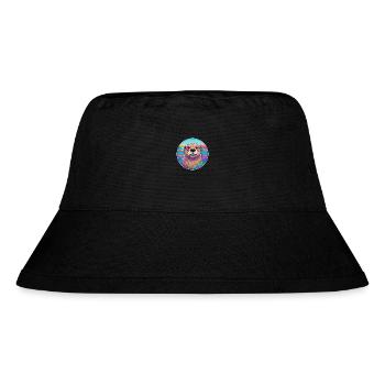 Biber Aquarell Karikatur Kawaii Haustier Tier Farbe - Stanley/Stella recycelter Bucket Hat - Schwarz - Vorne