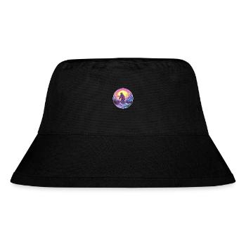 Big Foot Watercolor Cartoon Kawaii Pet Animal Colo - Stanley/Stella Recycled Bucket Hat - black - Front