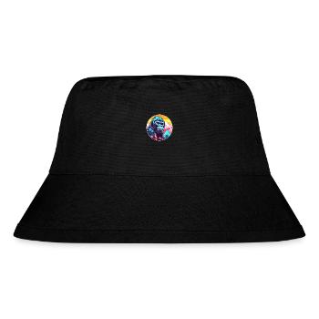 Gorilla Watercolor Cartoon Kawaii Pet Animal Color - Stanley/Stella Recycled Bucket Hat - black - Front