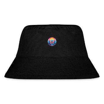 Schmetterling Aquarell Karikatur Kawaii Haustier Tier Col - Stanley/Stella recycelter Bucket Hat - Schwarz - Vorne
