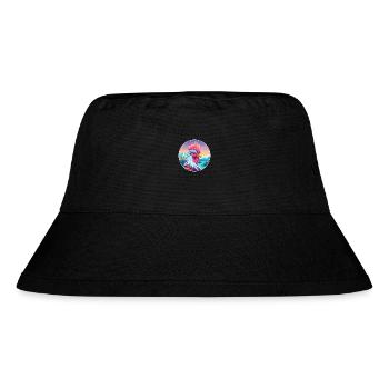 Rooster Watercolor Cartoon Kawaii Pet Animal Color - Stanley/Stella Recycled Bucket Hat - black - Front