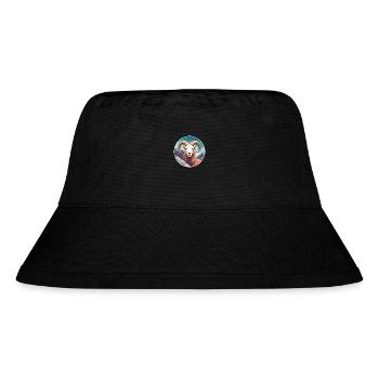 Widder Aquarell Karikatur Kawaii Haustier Tier Bunt - Stanley/Stella recycelter Bucket Hat - Schwarz - Vorne