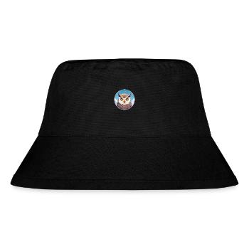 Owl Watercolor Cartoon Kawaii Pet Animal Colorful - Stanley/Stella Recycled Bucket Hat - black - Front