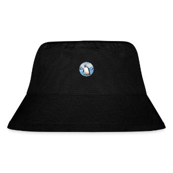 Penguin Watercolor Cartoon Kawaii Pet Animal Color - Stanley/Stella Recycled Bucket Hat - black - Front