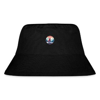 Bär Aquarell Karikatur Kawaii Haustier Tier Bunt - Stanley/Stella recycelter Bucket Hat - Schwarz - Vorne