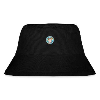 Borzoi Dog Breed Stained Glass Colorful Watercolor - Stanley/Stella Recycled Bucket Hat - black - Front