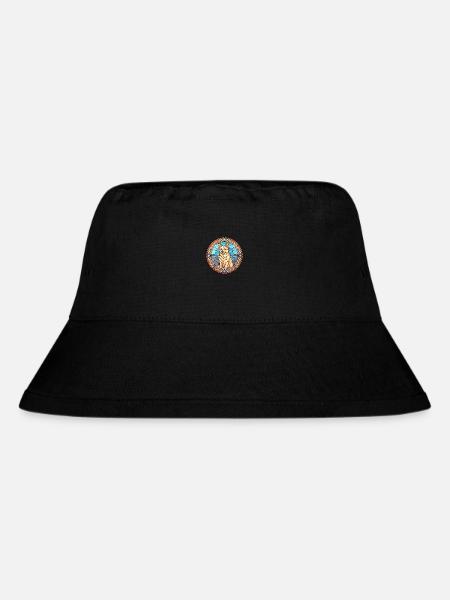 Norwegische Buhund Hunderasse Buntglas Bunt - Stanley/Stella recycelter Bucket Hat - Schwarz