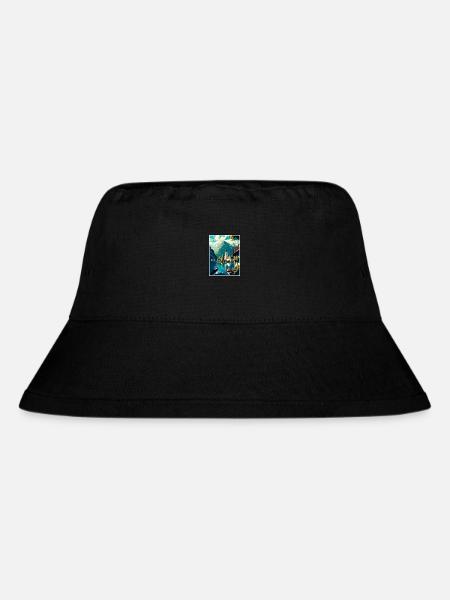 Salzkammergut Österreich Vintage Reiseposter WPA - Stanley/Stella recycelter Bucket Hat - Schwarz