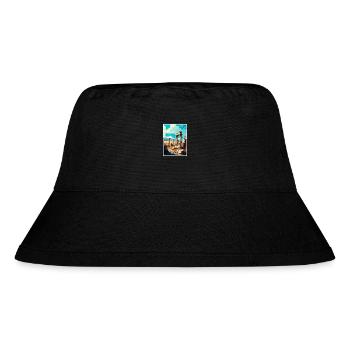 Göbeklitepe Turkey Vintage Travel Poster Souvenir - Stanley/Stella Recycled Bucket Hat - black - Front