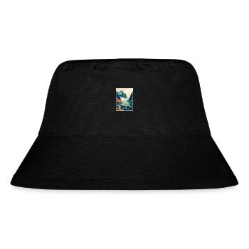 Bodo Norway Norwegian Vestfjorden Travel Poster - Stanley/Stella Recycled Bucket Hat - black - Front