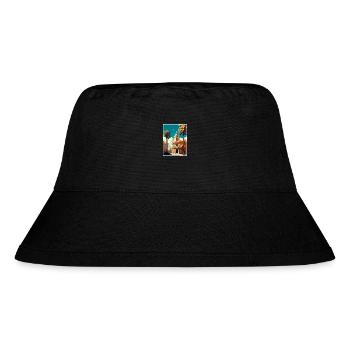 Valencia Spanien Vintage Reiseposter WPA Souvenir - Stanley/Stella recycelter Bucket Hat - Schwarz - Vorne