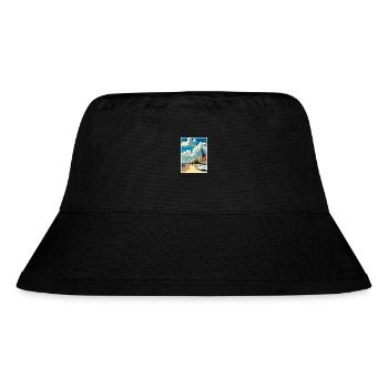Rostock Germany Vintage Travel Poster WPA Souvenir - Stanley/Stella Recycled Bucket Hat - black - Front