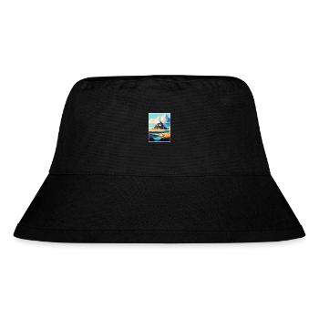 Mont Saint Michel France Vintage Travel Poster WPA - Stanley/Stella Recycled Bucket Hat - black - Front