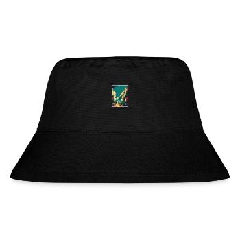 Capri Italy Coastal Vintage Travel Poster Souvenir - Stanley/Stella Recycled Bucket Hat - black - Front