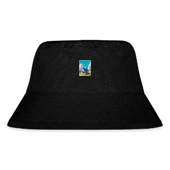 Appenzell Schweiz Vintage Reiseposter WPA - Stanley/Stella recycelter Bucket Hat - Schwarz - Vorne