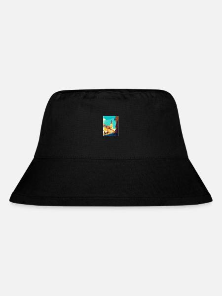 Sibui Rumänien Vintage Reiseposter WPA Souvenir - Stanley/Stella recycelter Bucket Hat - Schwarz