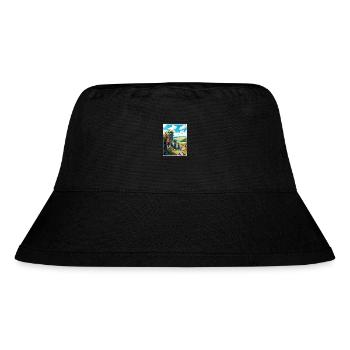 Mährischer Karst Tschechien Reiseplakat - Stanley/Stella recycelter Bucket Hat - Schwarz - Vorne