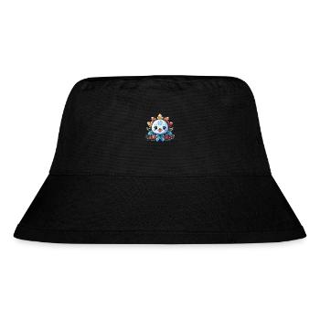 Schneeflocke für Kinder - Stanley/Stella recycelter Bucket Hat - Schwarz - Vorne