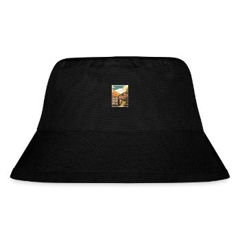 Cuenca Spain Vintage Travel Poster WPA Souvenir - Stanley/Stella Recycled Bucket Hat - black - Front