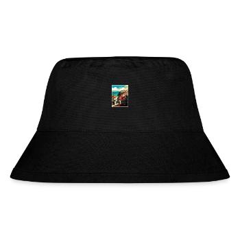 Sao Miguel Portugal Vintage Travel Poster Souvenir - Stanley/Stella Recycled Bucket Hat - black - Front