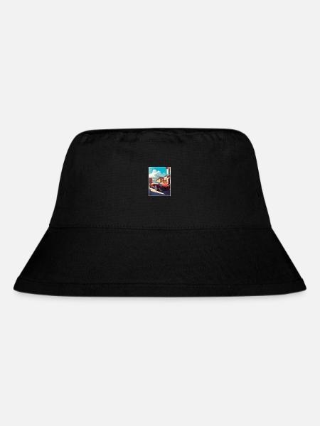 Maranello Italien Vintage Reiseposter WPA Souvenir - Stanley/Stella recycelter Bucket Hat - Schwarz