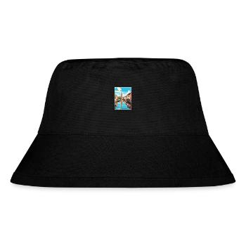 Turku Finnland Vintage Reiseposter WPA Souvenir - Stanley/Stella recycelter Bucket Hat - Schwarz - Vorne