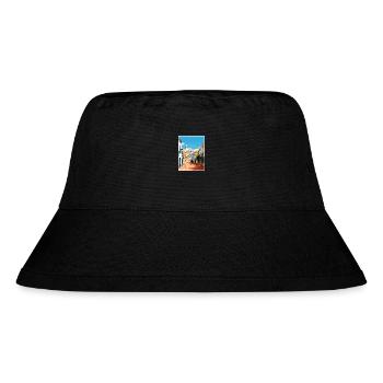 Albufeira Portugal Cascais Vintage Travel Poster - Stanley/Stella Recycled Bucket Hat - black - Front