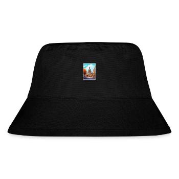 Mannheim Decoration Germany Vintage Travel Poster - Stanley/Stella Recycled Bucket Hat - black - Front
