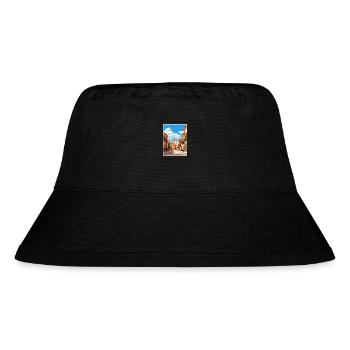 Murcia Spanien Vintage Reiseplakat WPA Souvenir - Stanley/Stella recycelter Bucket Hat - Schwarz - Vorne