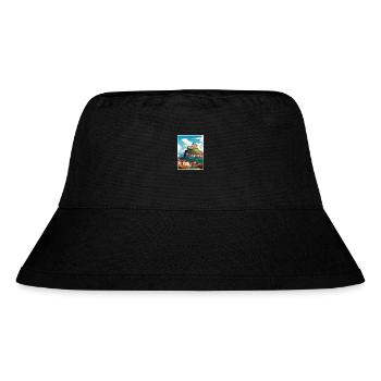 Ljubljana Slovenia Vintage Travel Poster Souvenir - Stanley/Stella Recycled Bucket Hat - black - Front