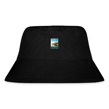Aland-Inseln Finnland Vintages Reiseplakat WPA - Stanley/Stella recycelter Bucket Hat - Schwarz - Vorne