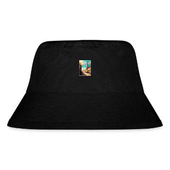 Kielce Polen Vintage Reiseposter WPA Souvenir - Stanley/Stella recycelter Bucket Hat - Schwarz - Vorne
