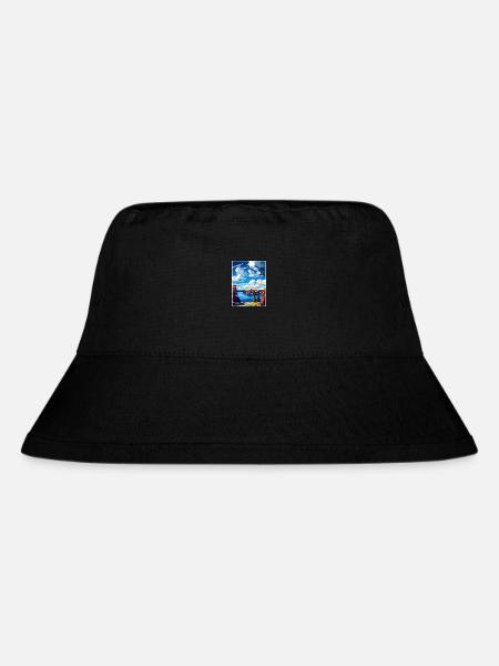 Östersund Schweden Vintage Reiseposter Souvenir - Stanley/Stella recycelter Bucket Hat - Schwarz