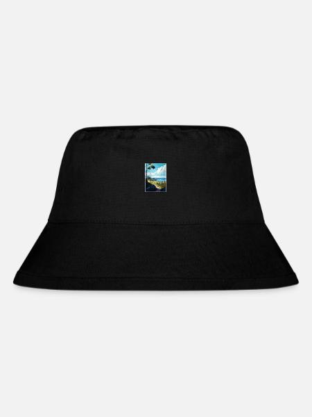 Oland Schweden Vintage Reiseposter WPA Souvenir - Stanley/Stella recycelter Bucket Hat - Schwarz