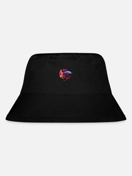 Siamesischer Kampffisch - Stanley/Stella recycelter Bucket Hat - Schwarz