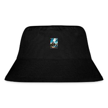Helsingborg Schweden Vintage Reiseposter Souvenir - Stanley/Stella recycelter Bucket Hat - Schwarz - Vorne