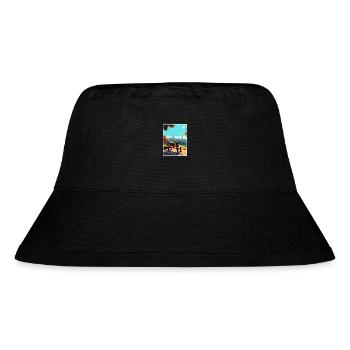 Hampstead Heath London Skyline Travel Poster - Stanley/Stella Recycled Bucket Hat - black - Front