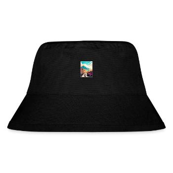 West Highland Dekoration Scottish Highlands Reisen - Stanley/Stella recycelter Bucket Hat - Schwarz - Vorne