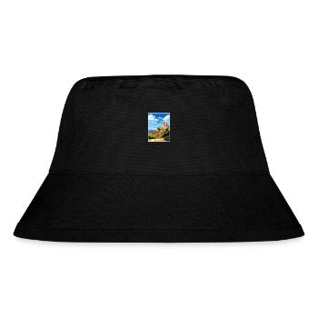 Tarragona Spanien Vintage Reiseposter WPA Souvenir - Stanley/Stella recycelter Bucket Hat - Schwarz - Vorne