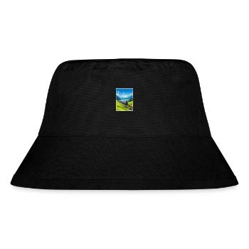 Orient Express Europa Deko Vintage Reiseposter - Stanley/Stella recycelter Bucket Hat - Schwarz - Vorne