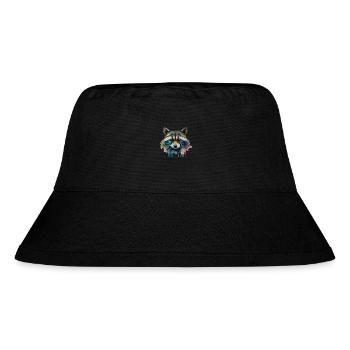 Raccoon Power Animal - Stanley/Stella Recycled Bucket Hat - black - Front
