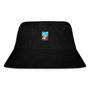Vianna Do Castelo Portugal Vintage Reiseposter - Stanley/Stella recycelter Bucket Hat - Schwarz - Vorne