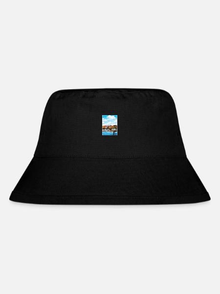 Kiel Dekoration Deutschland Vintage Reiseposter WPA - Stanley/Stella recycelter Bucket Hat - Schwarz